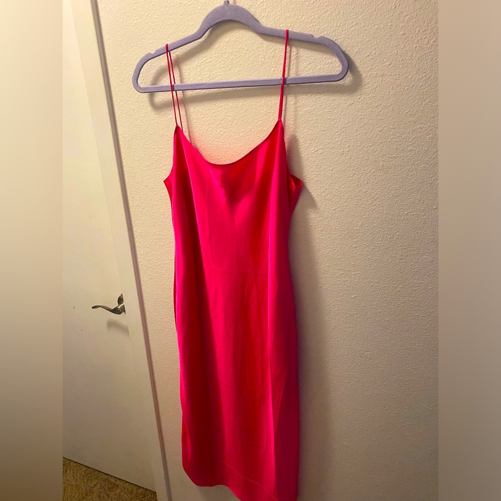 J.CREW Barbie Pink Silk Slip Dress